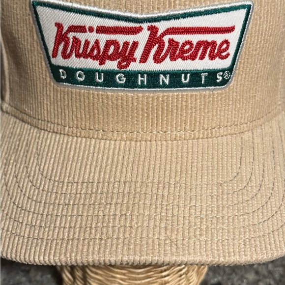 Krispy Kreme Corduroy Tan hat with adjustable SnapBack closure- - Picture 4 of 10